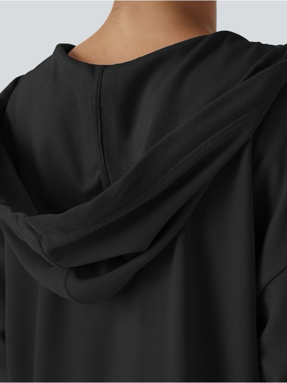 HALARA Navy V-Neck Long Sleeve Tunic Dress - Picture 6 of 9